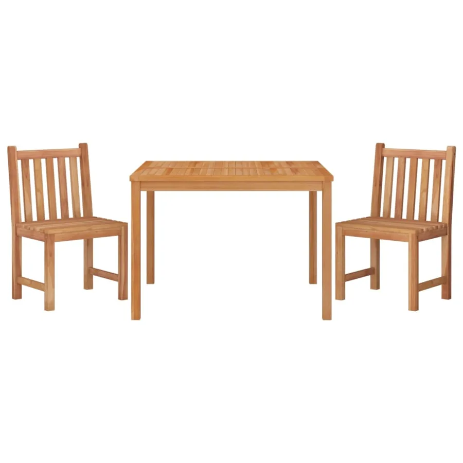 Ensemble à manger de jardin 3 pcs Bois de teck massif - 3