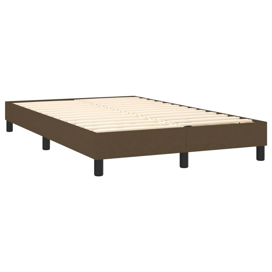Sommier à lattes de lit avec matelas Marron foncé 120x200 cm - 4