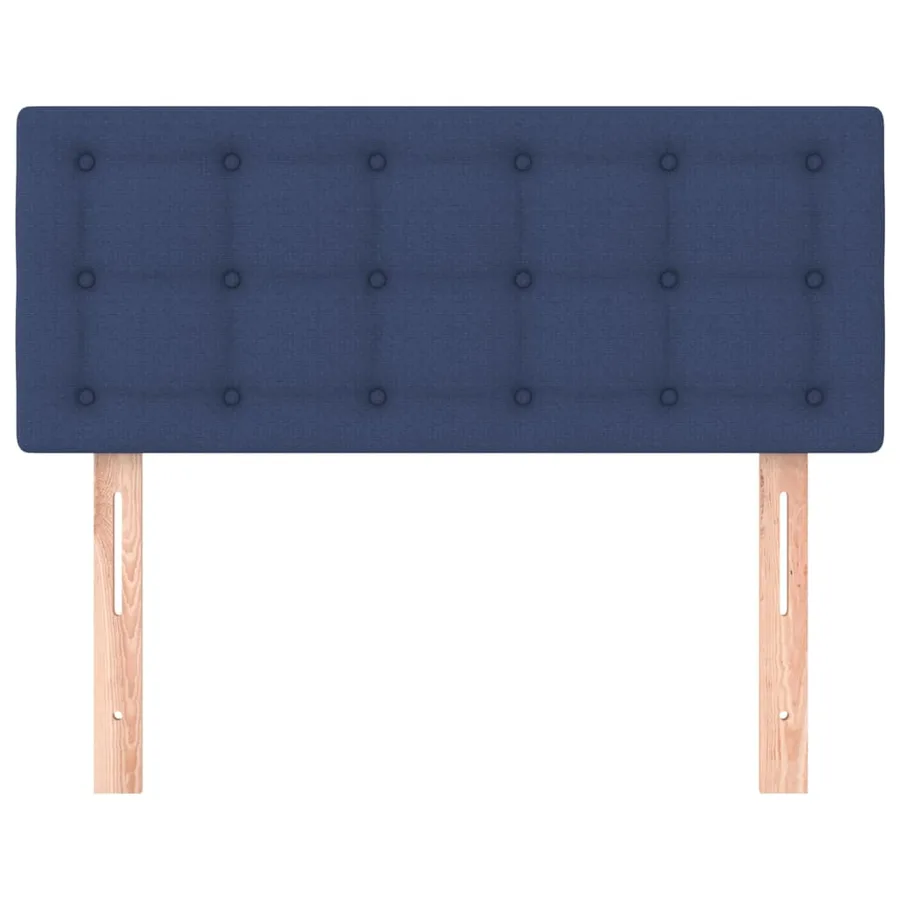 Tête de lit Bleu 90x5x78/88 cm Tissu - 3