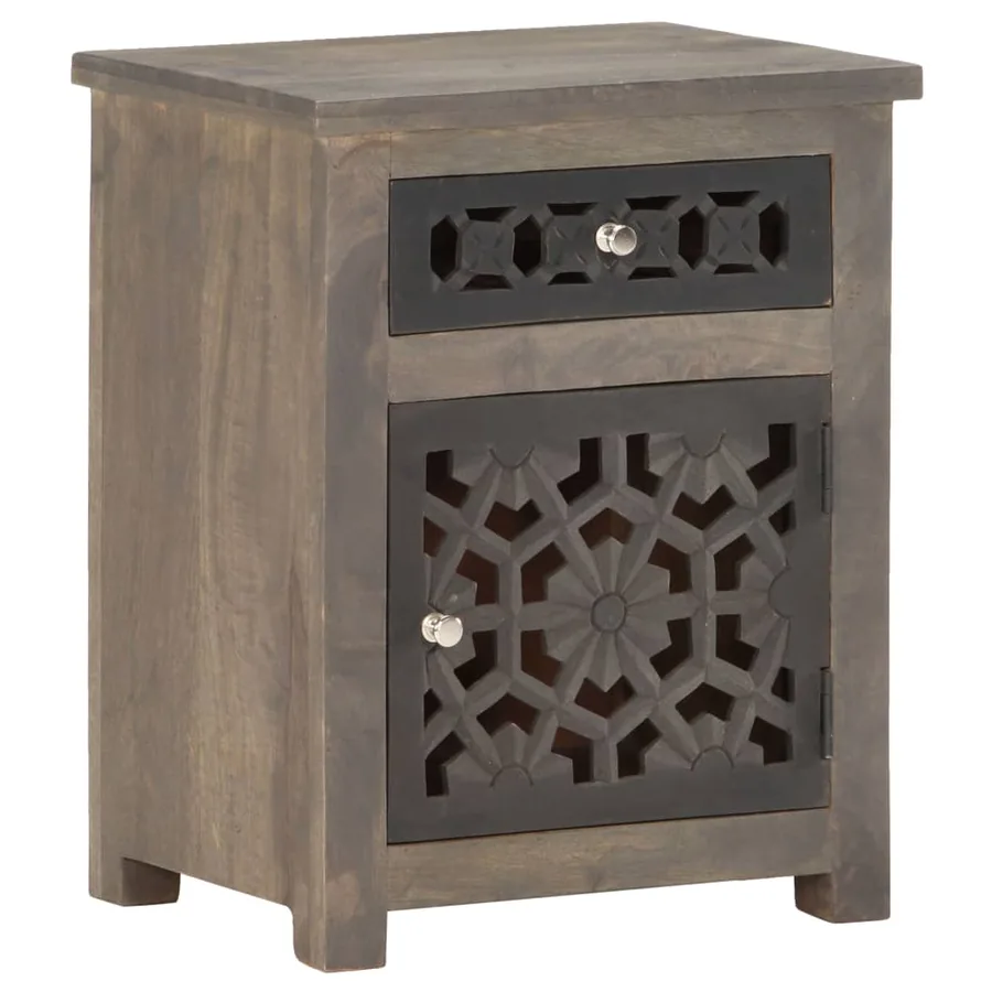 Table de chevet 40x30x50 cm Bois de manguier massif