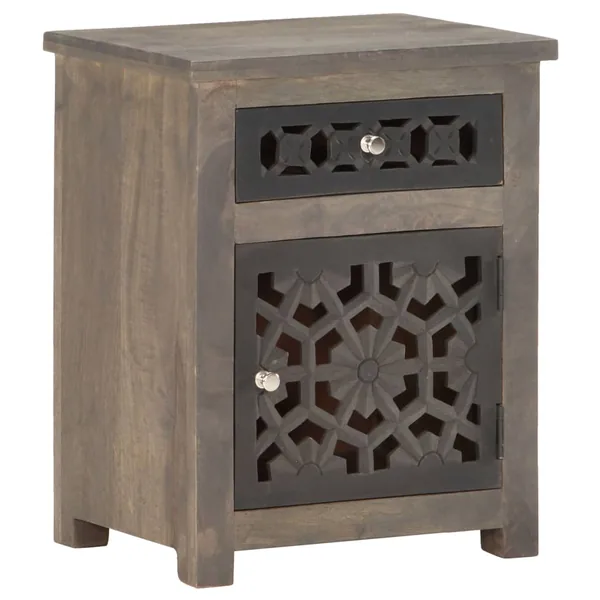 Table de chevet 40x30x50 cm Bois de manguier massif