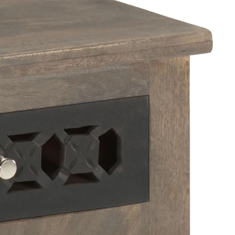 Table de chevet 40x30x50 cm Bois de manguier massif - 5