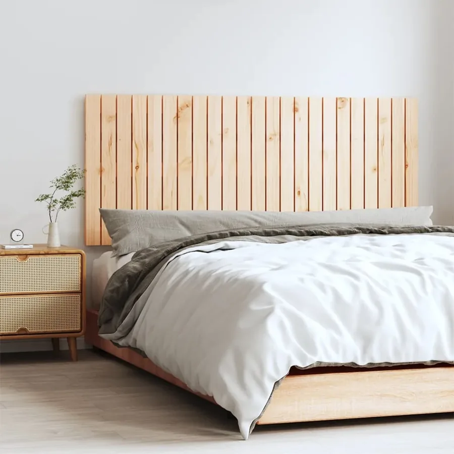 Tête de lit murale 147x3x60 cm Bois massif de pin