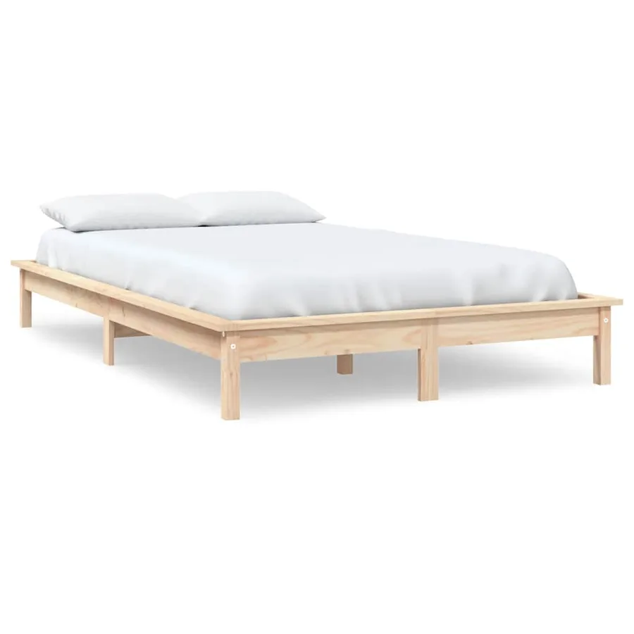 Cadre de lit sans matelas 120x200 cm bois massif - 2