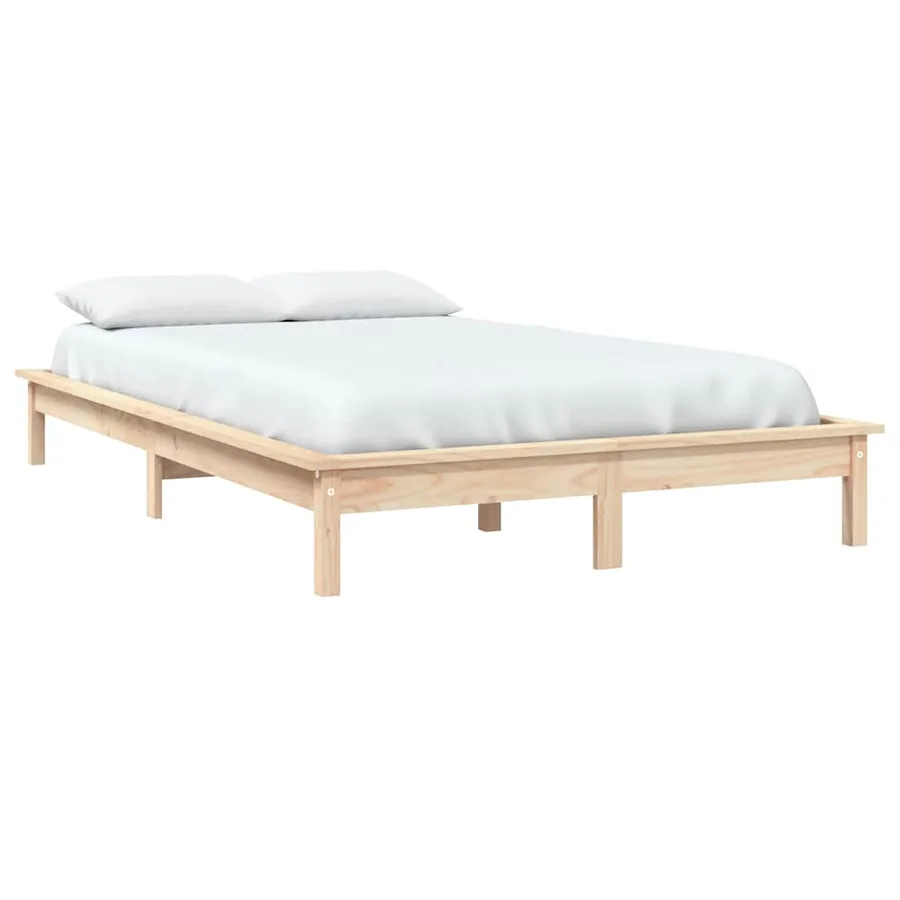 Cadre de lit sans matelas 120x200 cm bois massif - 3