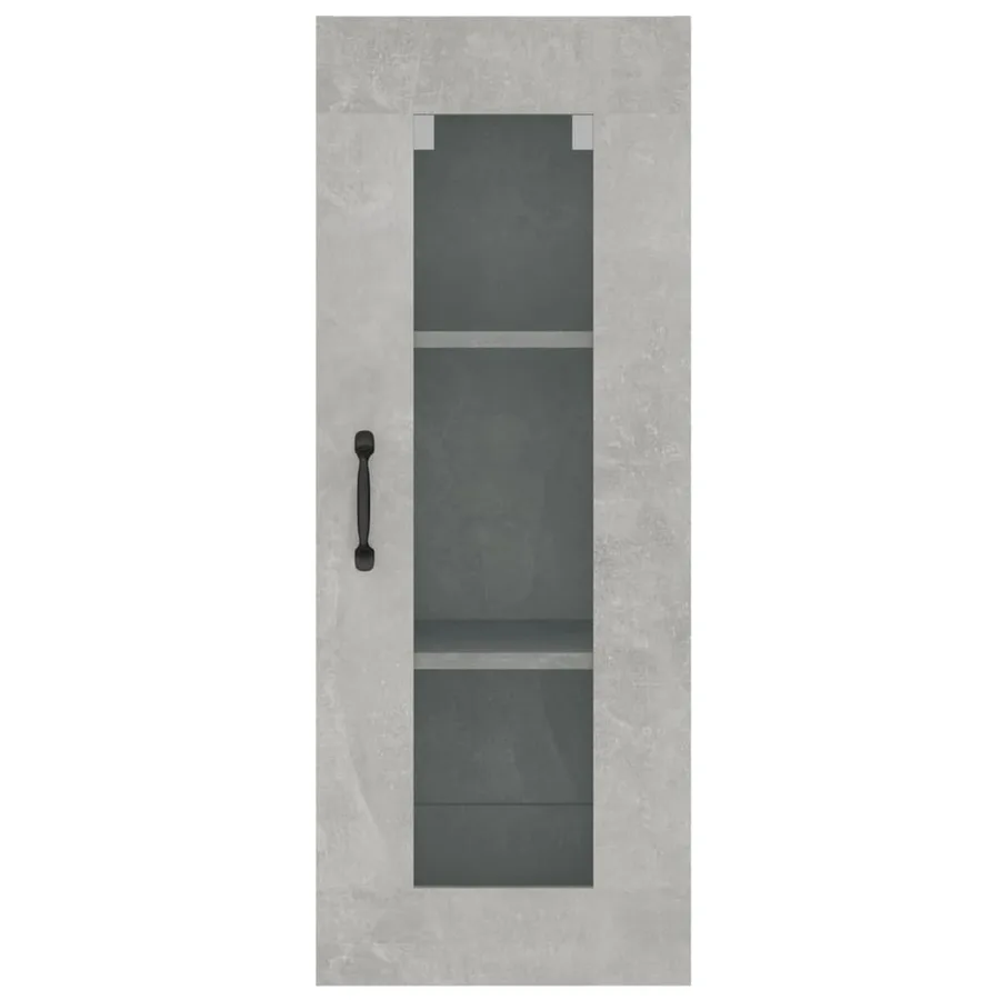Armoire murale suspendue Gris béton 34,5x34x90 cm - 7