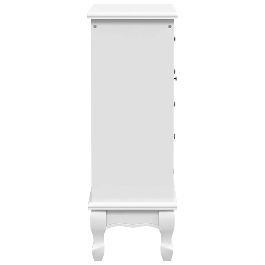 Armoire avec 5 tiroirs et 2 étagères Blanc - 7