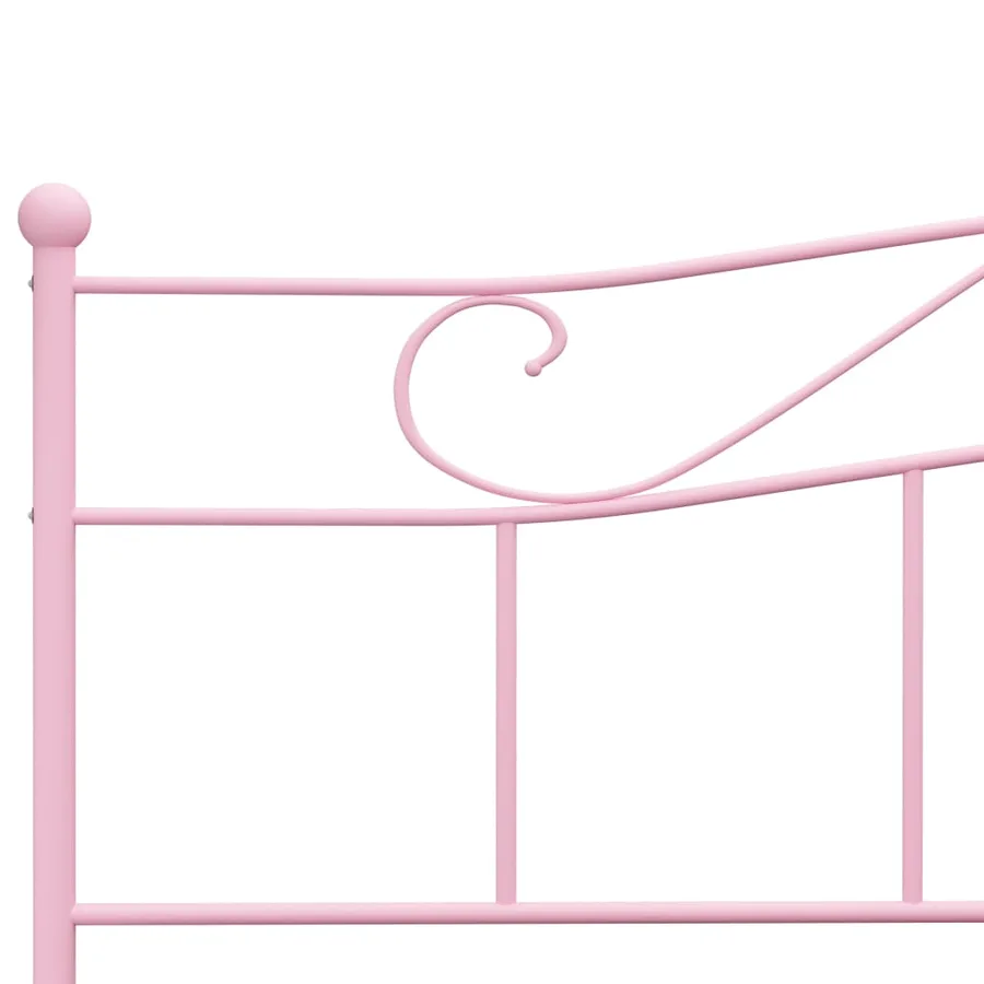 Cadre de lit Rose Métal 200x200 cm - 5