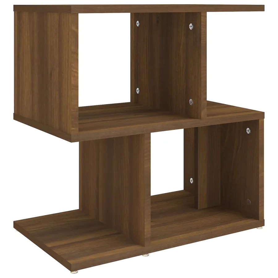 Table de chevet Chêne marron 50x30x51,5 cm Bois d'ingénierie - 2