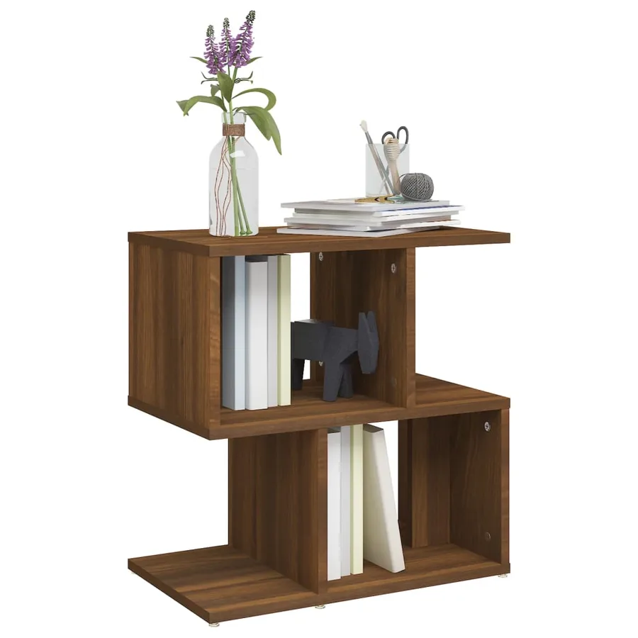 Table de chevet Chêne marron 50x30x51,5 cm Bois d'ingénierie - 6