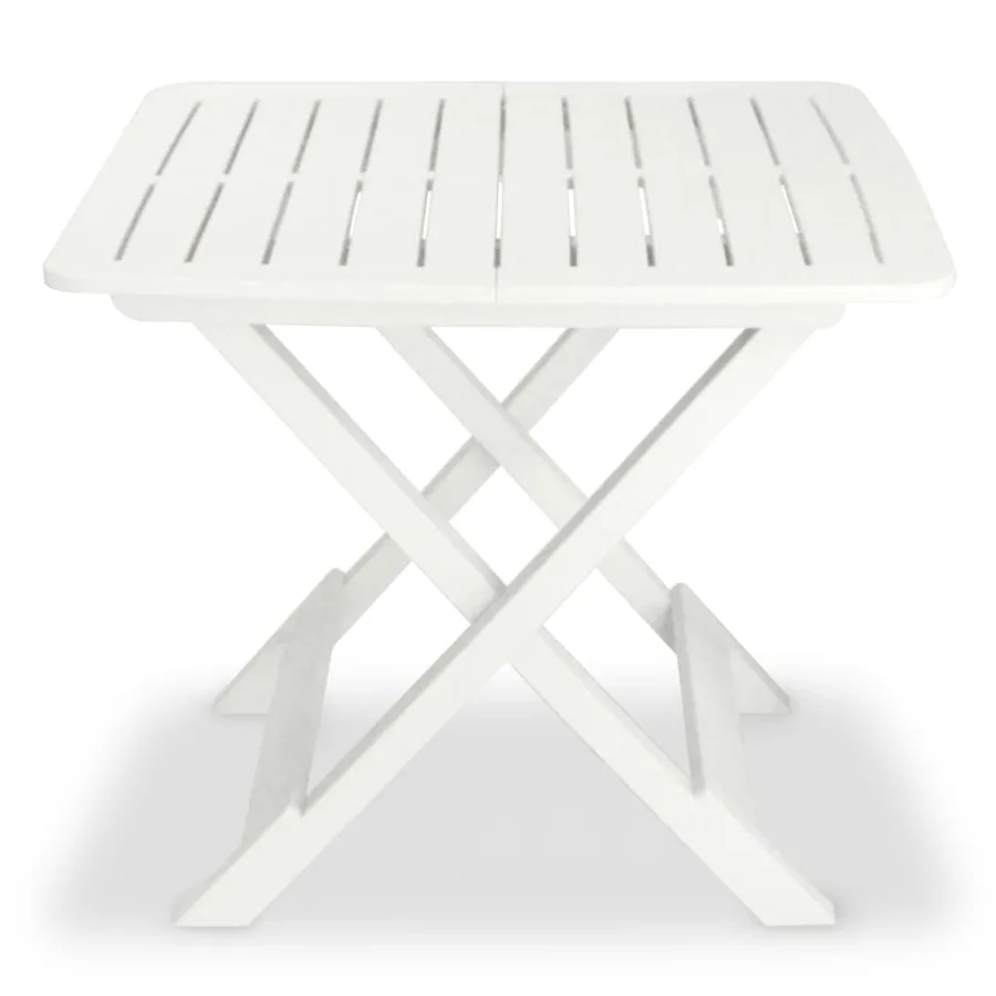 Ensemble de bistro pliable 3 pcs Plastique Blanc - 2