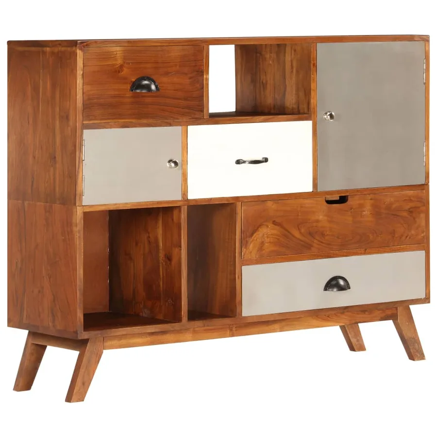 Buffet 115x35x86 cm Bois solide d'acacia - 14