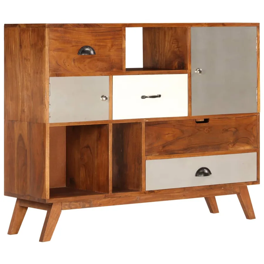Buffet 115x35x86 cm Bois solide d'acacia - 15