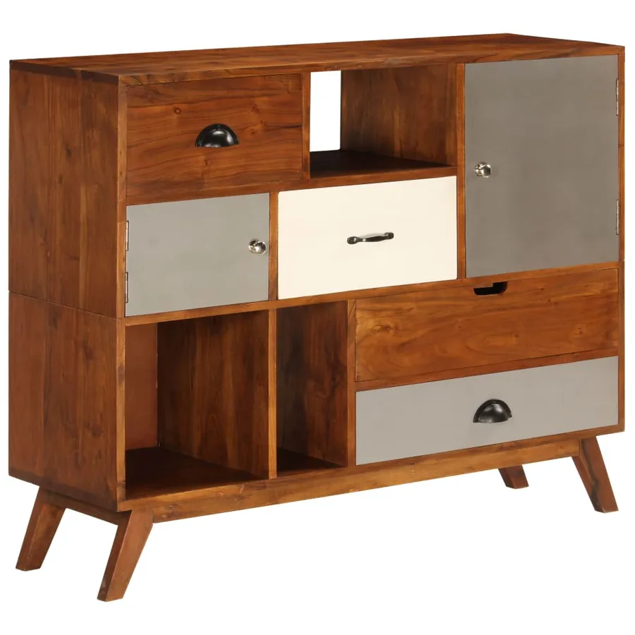 Buffet 115x35x86 cm Bois solide d'acacia - 2