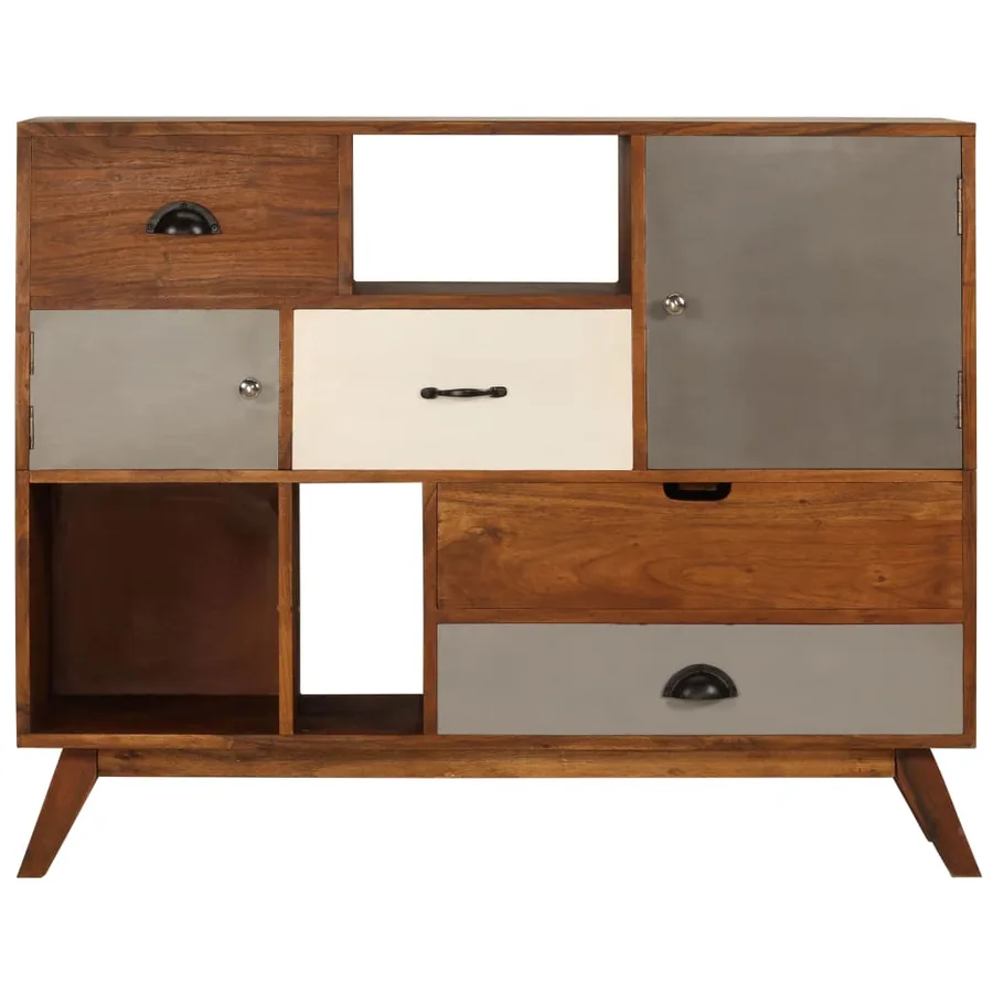 Buffet 115x35x86 cm Bois solide d'acacia - 3