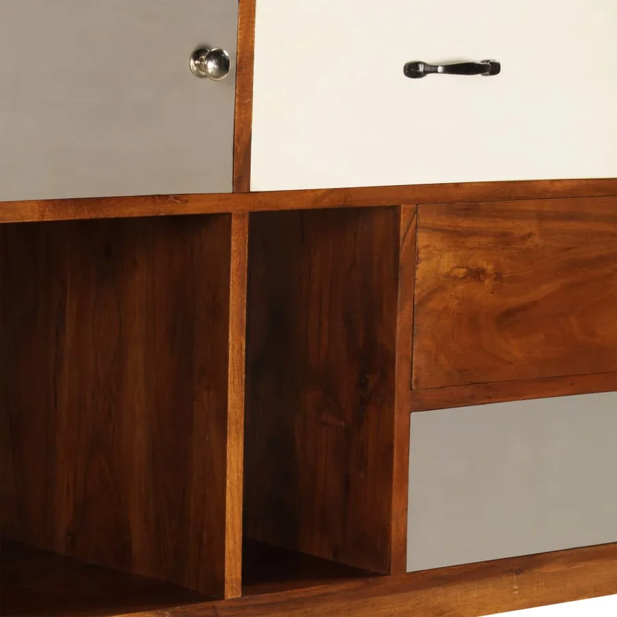 Buffet 115x35x86 cm Bois solide d'acacia - 6