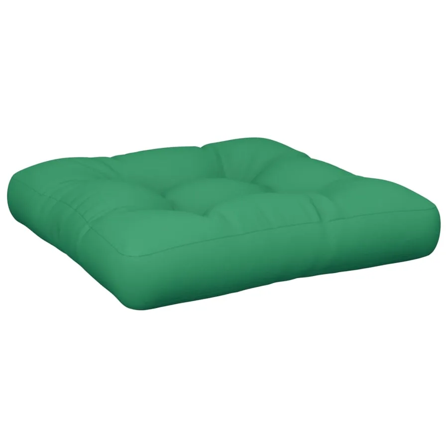 Coussin de palette vert tissu - 2