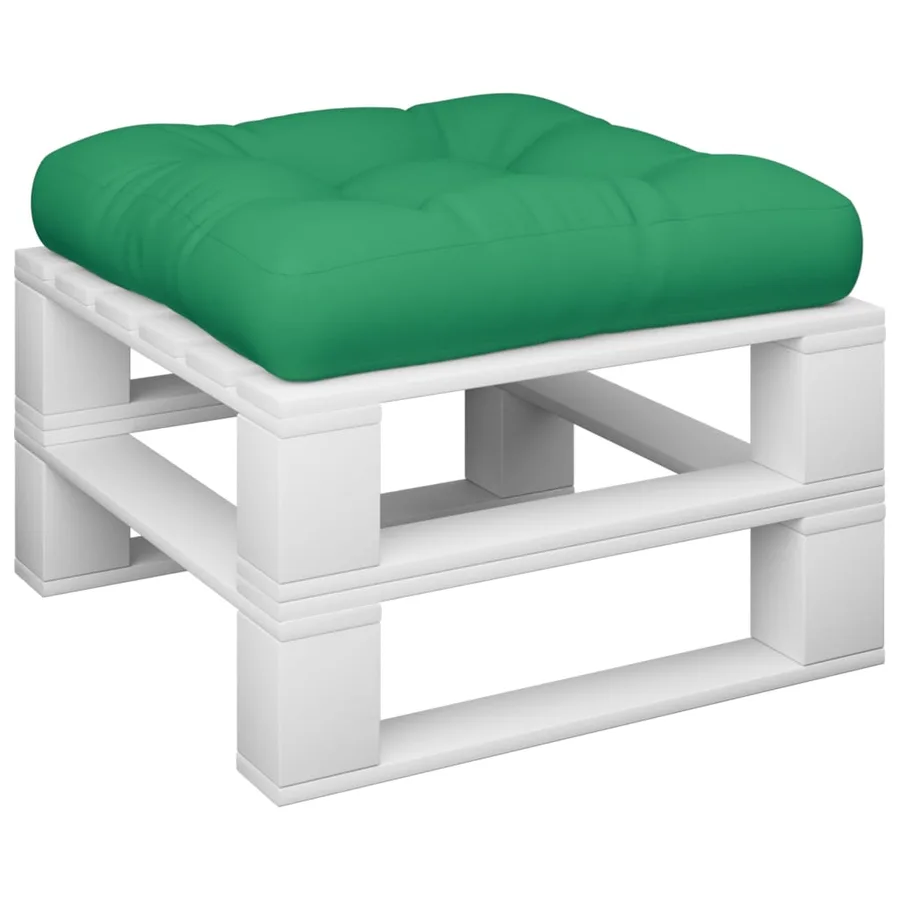 Coussin de palette vert tissu - 3
