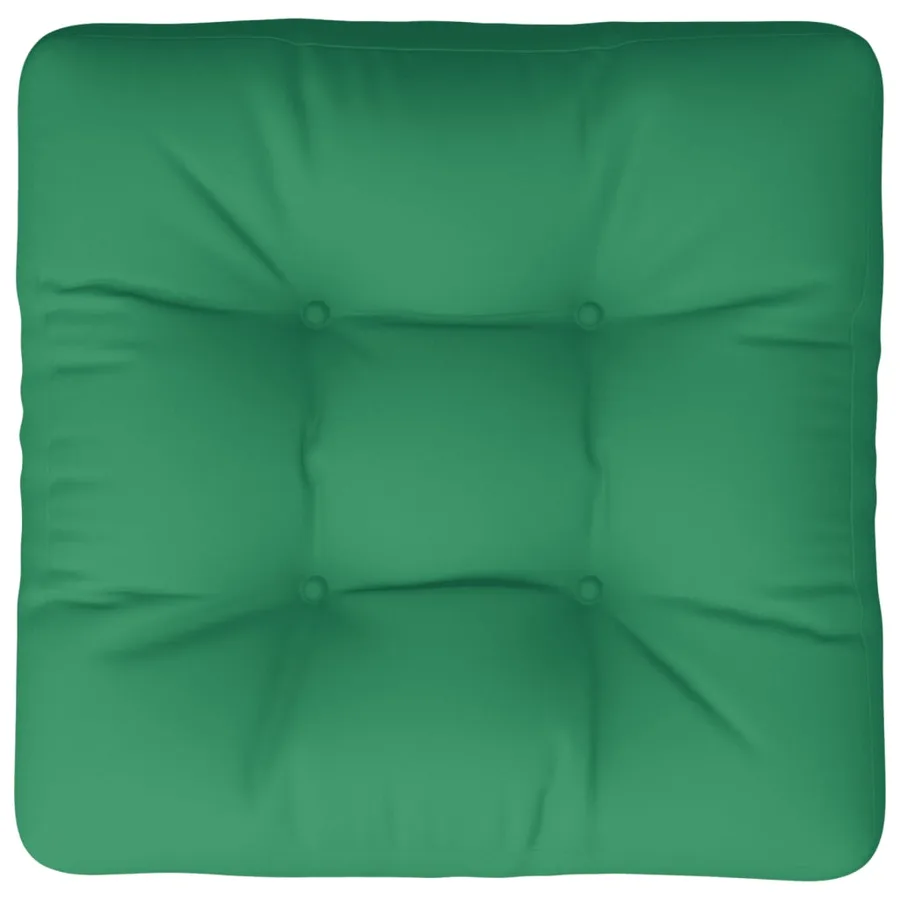Coussin de palette vert tissu - 6
