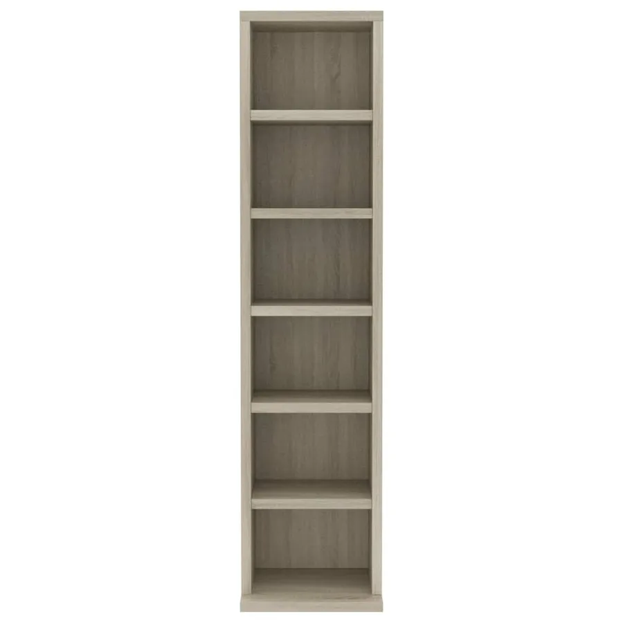 Armoire à CD Chêne sonoma 21x20x88 cm Bois d'ingénierie - 4