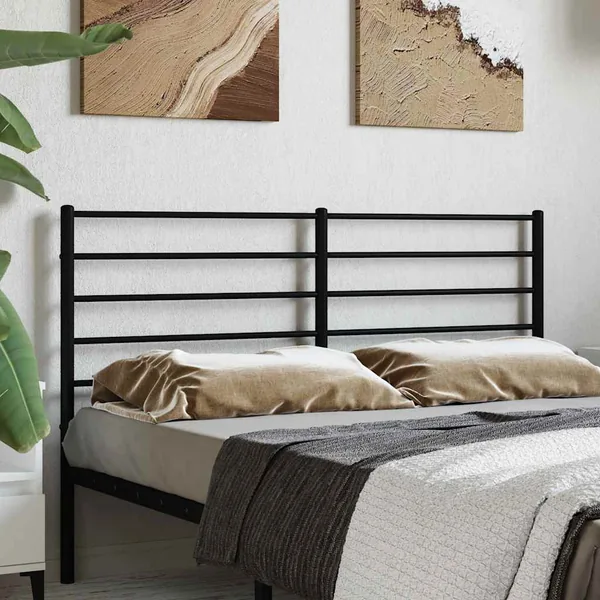 Tête de lit de remplacement métal noir 160 cm