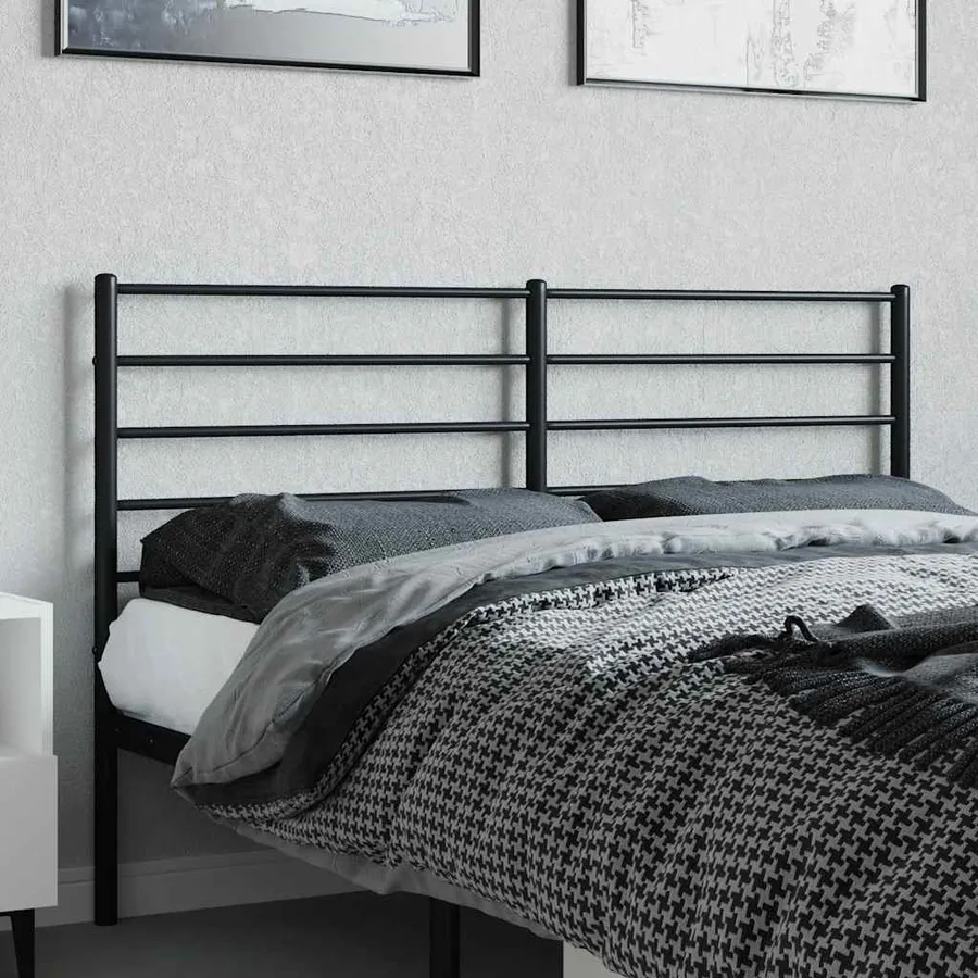 Tête de lit de remplacement métal noir 160 cm - 3