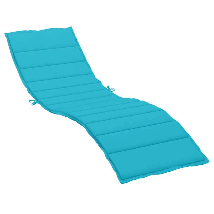 Coussin de chaise longue turquoise tissu oxford - 2
