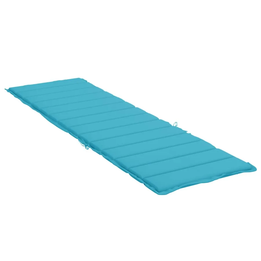Coussin de chaise longue turquoise tissu oxford - 4