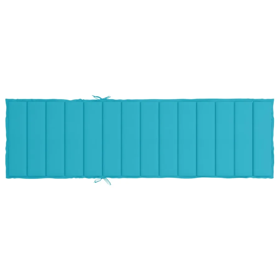 Coussin de chaise longue turquoise tissu oxford - 5
