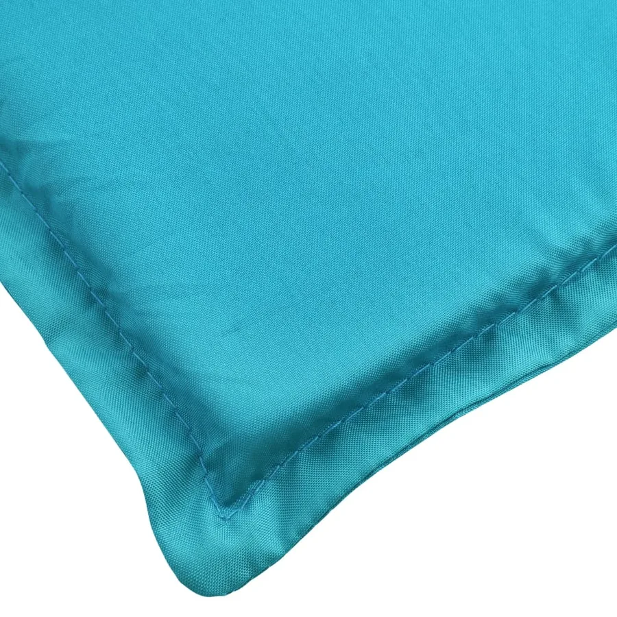Coussin de chaise longue turquoise tissu oxford - 6