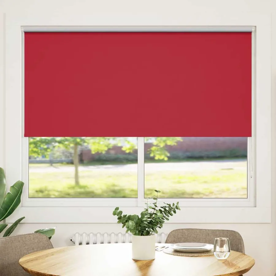 Store enrouleur occultant 164,4 x 175 cm, largeur du tissu 160 cm, rouge