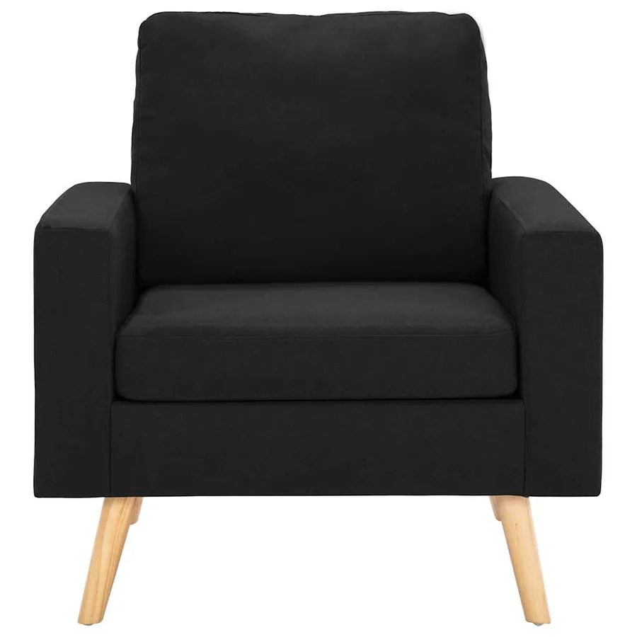 Fauteuil Noir Tissu - 3