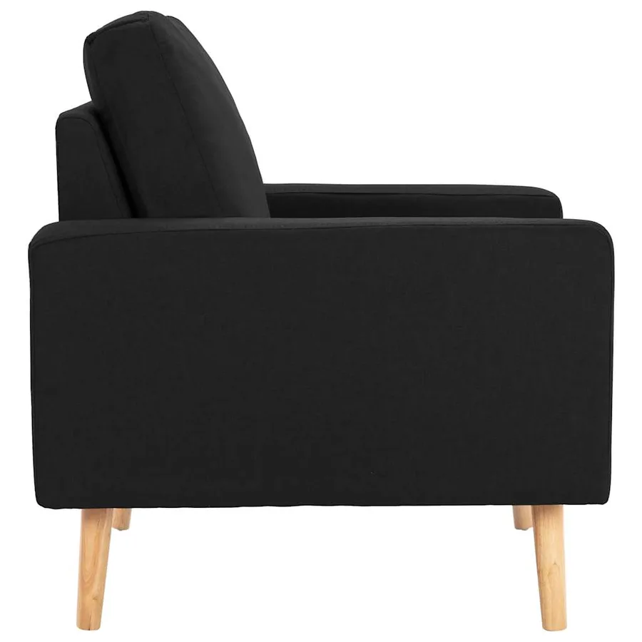 Fauteuil Noir Tissu - 4