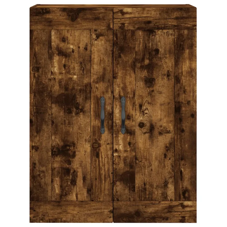 Buffet haut Chêne fumé 69,5x34x180 cm Bois d'ingénierie - 6