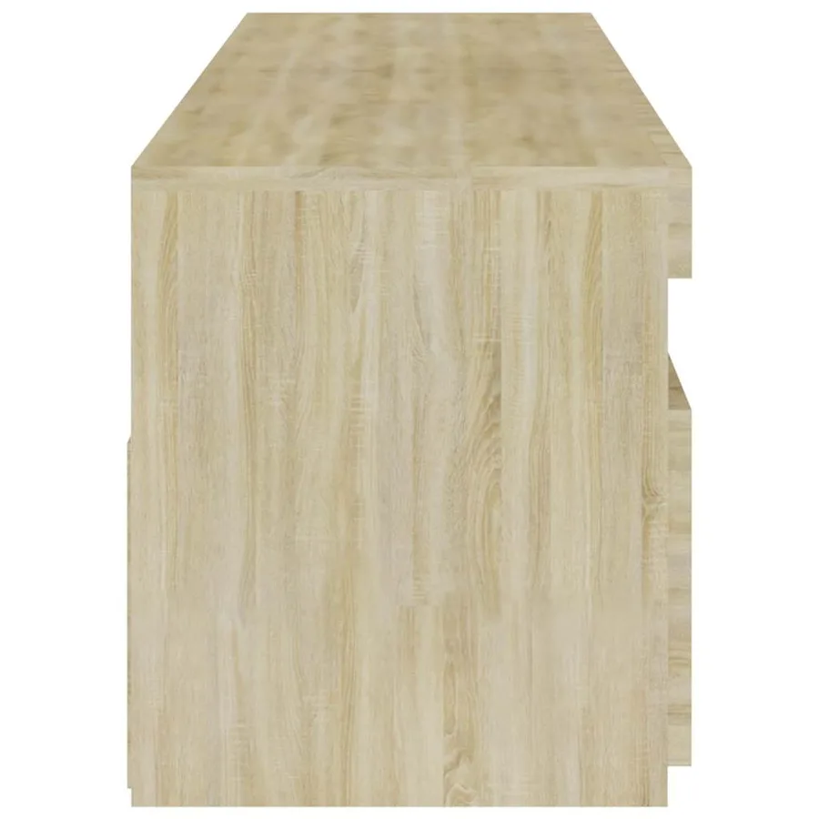 Meubles TV 2 pcs avec lumières LED Chêne sonoma 75x35x40 cm - 9