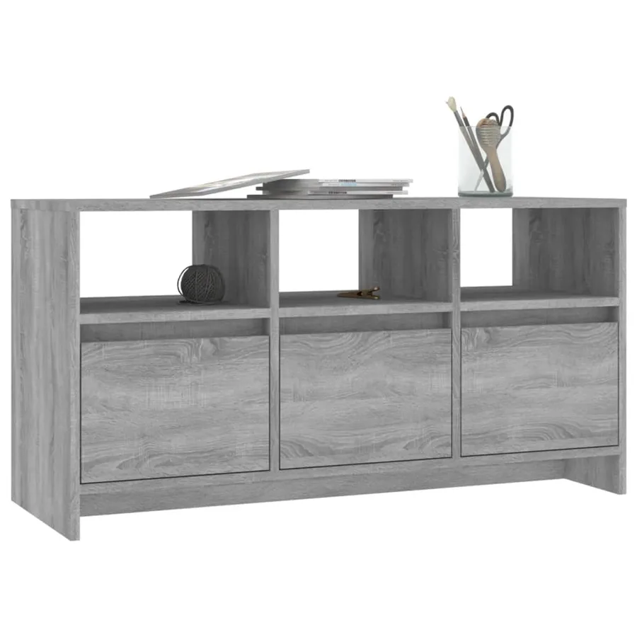 Meuble TV Sonoma gris 102x37,5x52,5 cm Bois d'ingénierie - 4