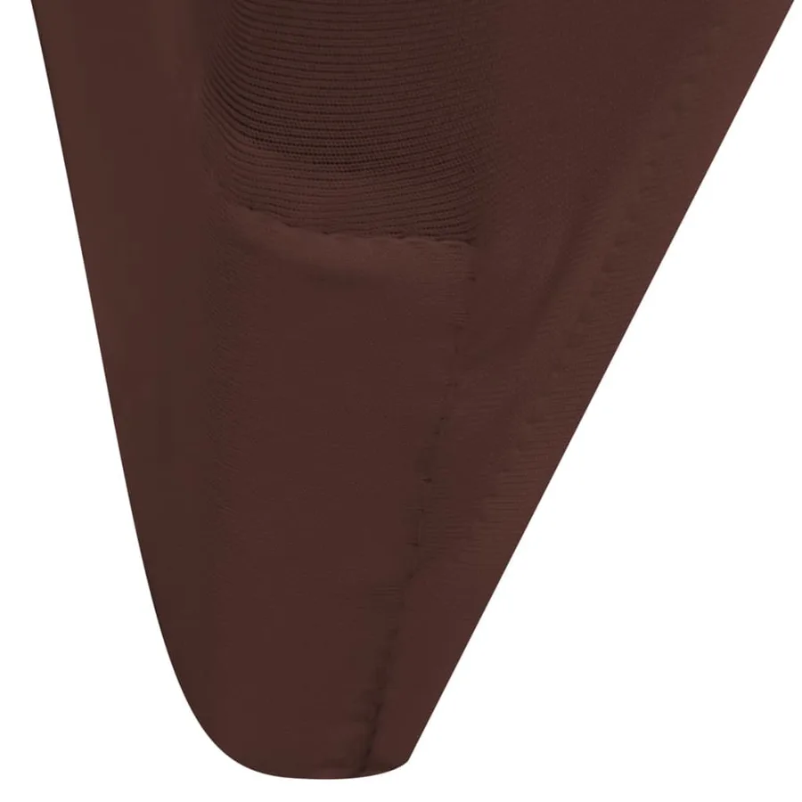 Housse de chaise extensible 4 pcs marron - 5