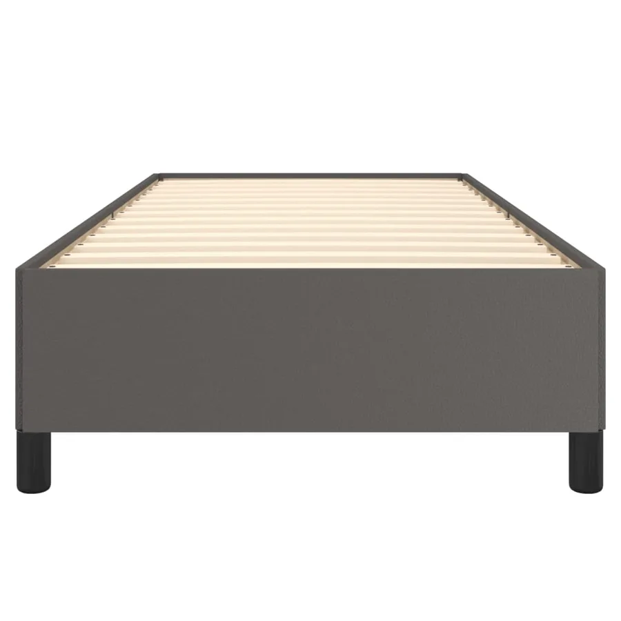 Cadre de lit sans matelas gris 90x200 cm similicuir - 5