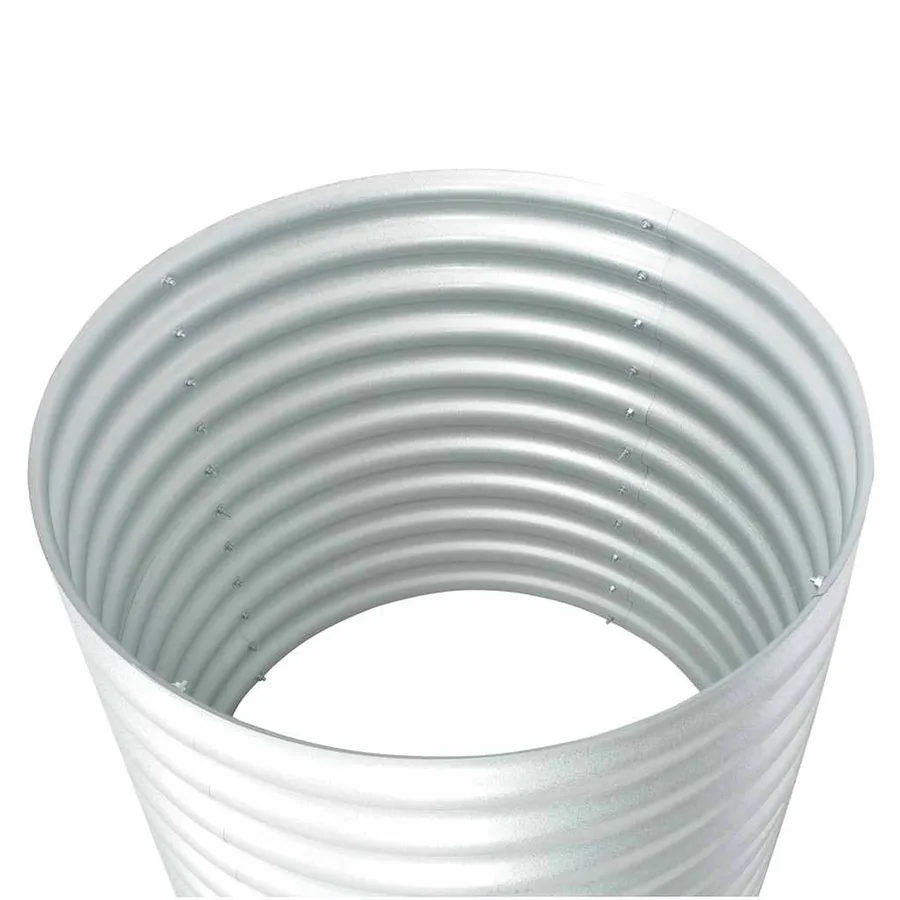 Lit surélevé de jardin 80x80x81 cm Acier galvanisé Argenté - 6