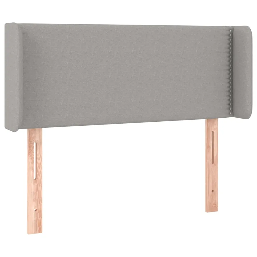 Tête de lit à LED Gris clair 93x16x78/88 cm Tissu - 3