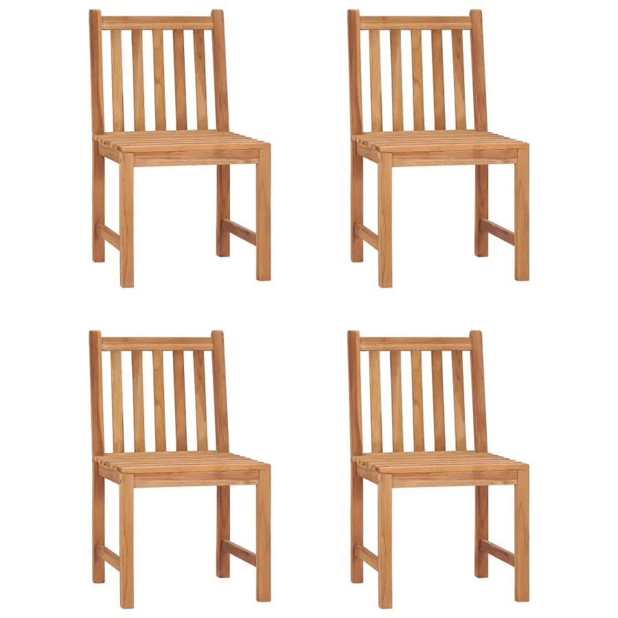 Ensemble de salle à manger de jardin 5 pièces 160 x 80 cm en bois de teck massif - 3