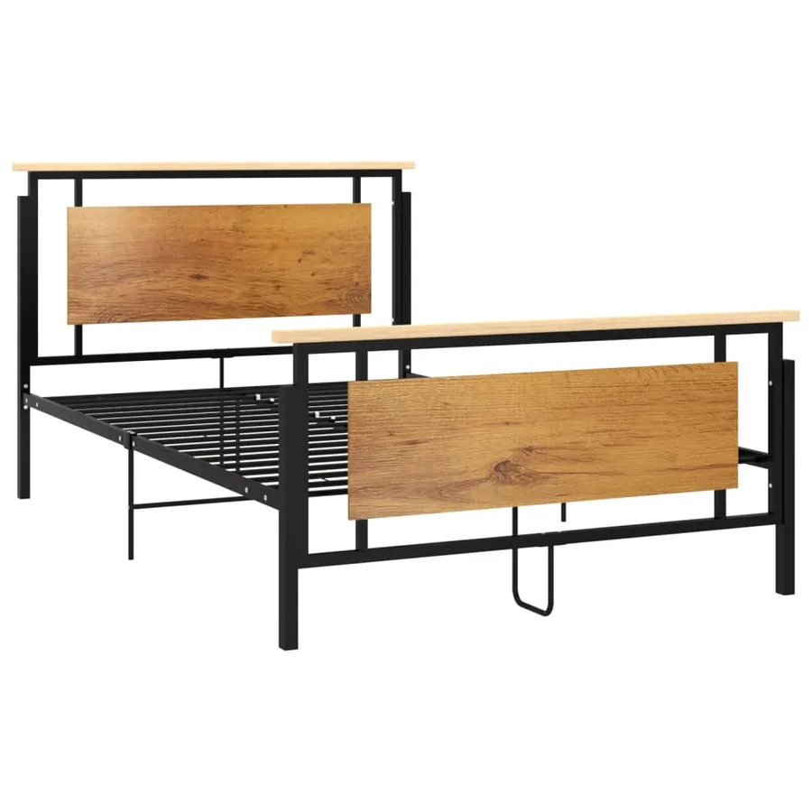 Cadre de lit sans matelas métal 120x200 cm - 2