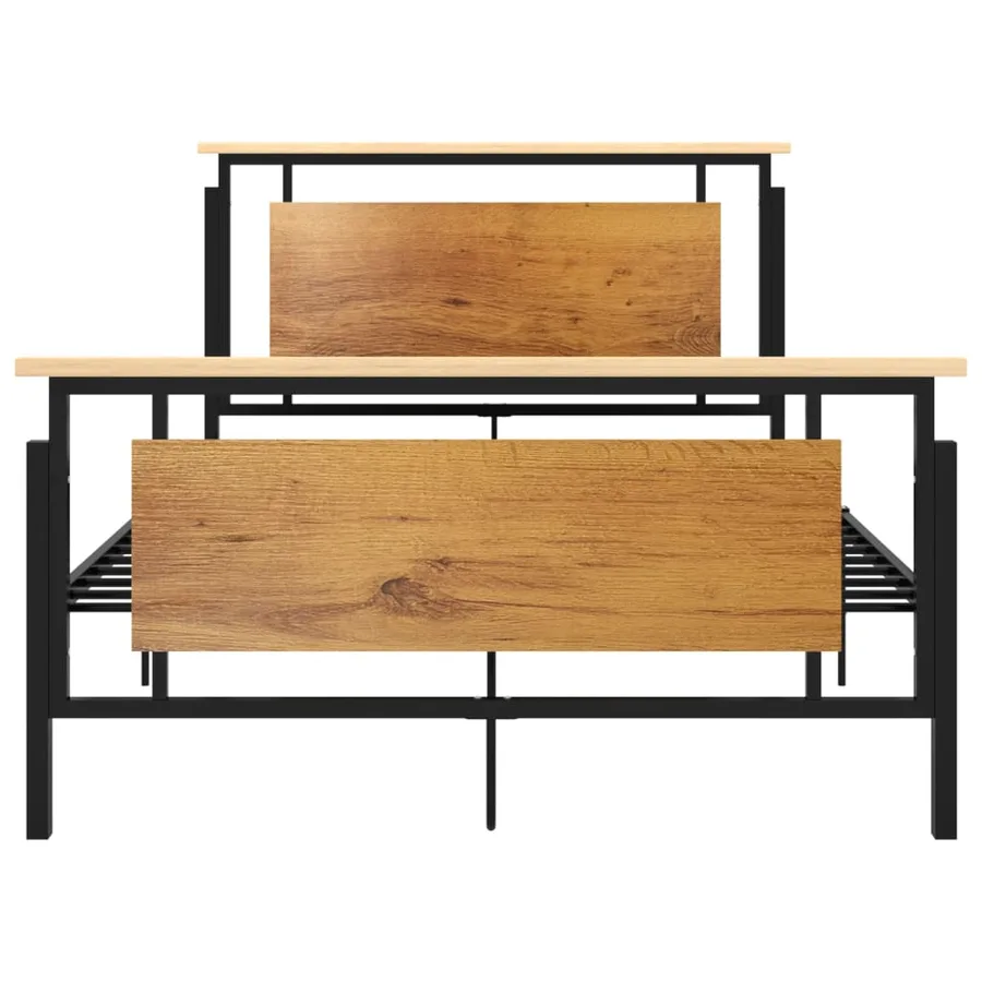 Cadre de lit sans matelas métal 120x200 cm - 3