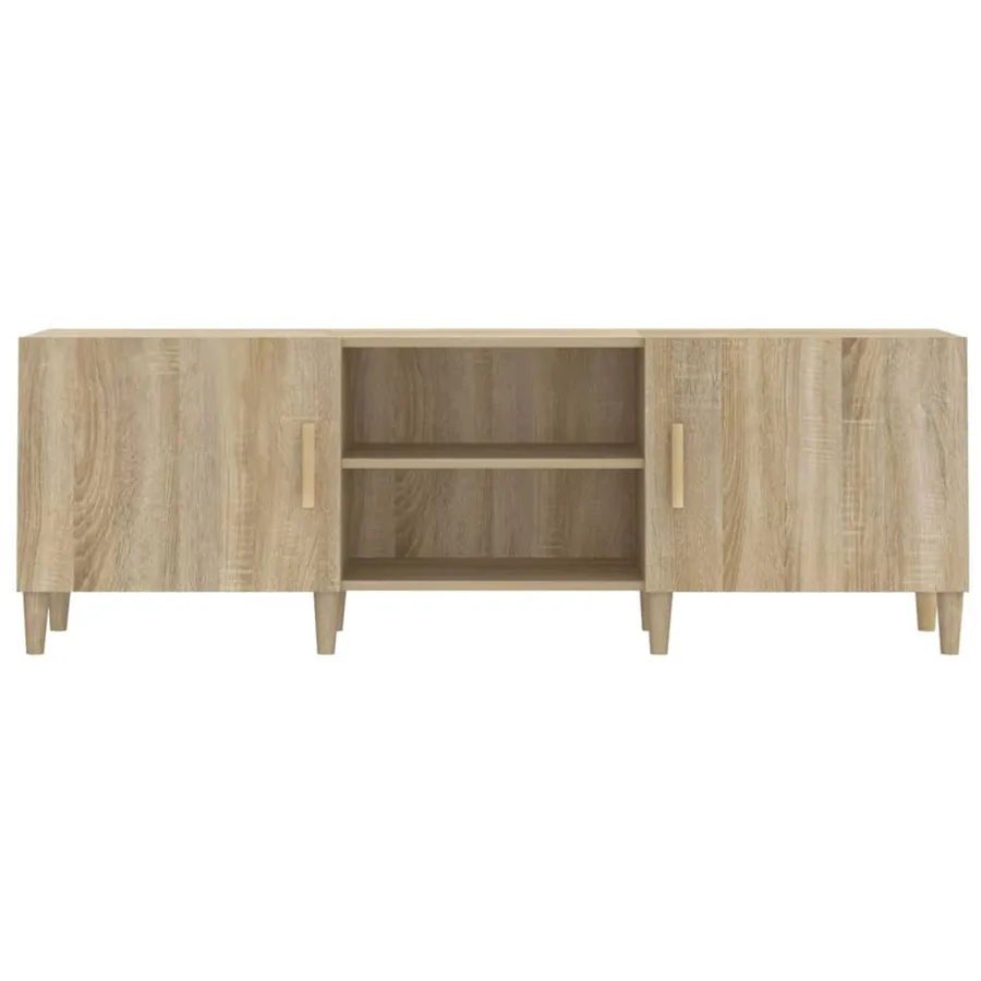Meuble TV Chêne sonoma 150x30x50 cm Bois d'ingénierie - 5