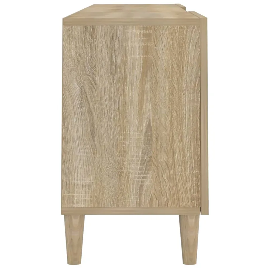Meuble TV Chêne sonoma 150x30x50 cm Bois d'ingénierie - 7