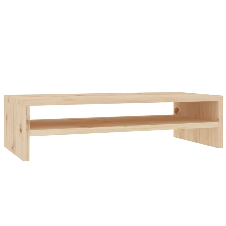 Support de moniteur 50x24x13 cm Bois de pin solide - 2