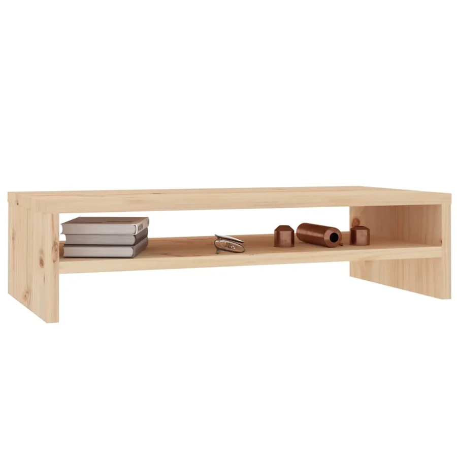 Support de moniteur 50x24x13 cm Bois de pin solide - 4