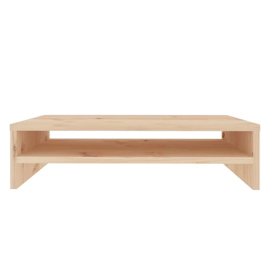 Support de moniteur 50x24x13 cm Bois de pin solide - 5