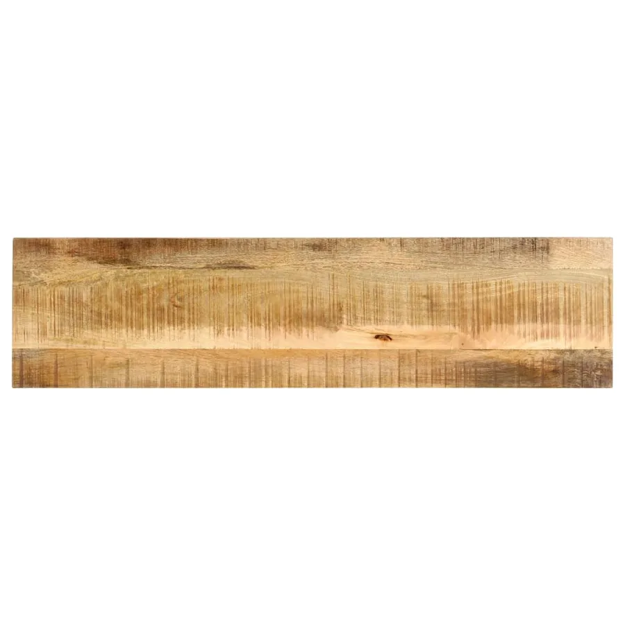Table console 140 x 35 x 76 cm Bois de manguier massif brut - 4