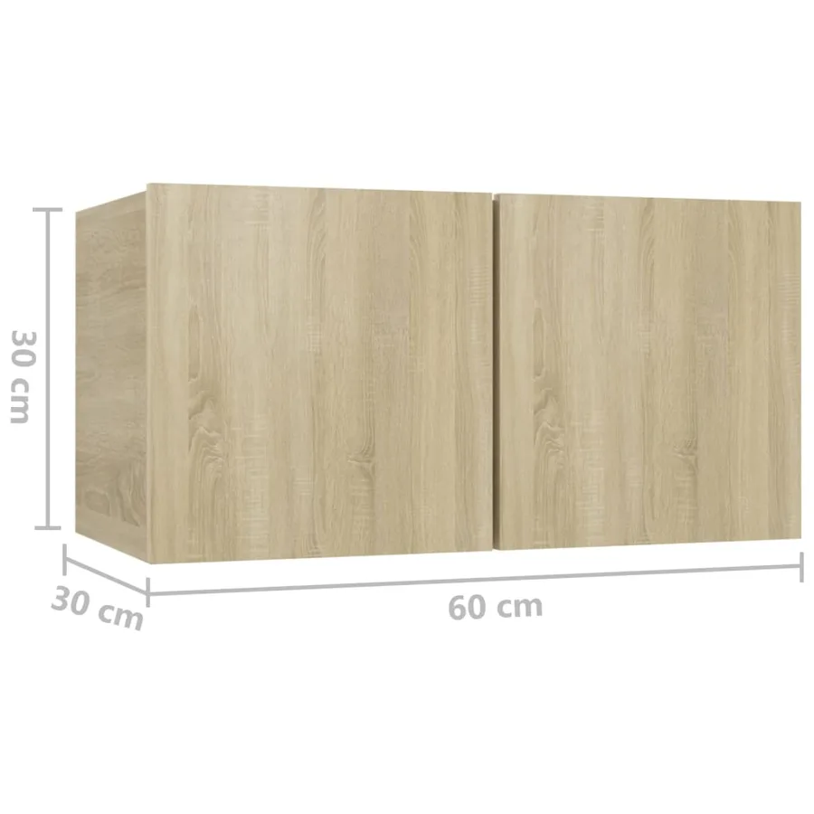 Ensemble de meubles TV 7 pcs Chêne sonoma Bois d'ingénierie - 11